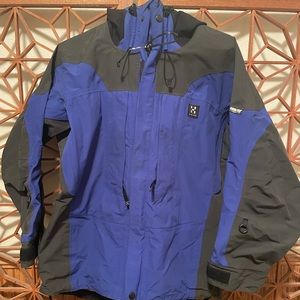 Haglofs shell cobalt blue and charcoal